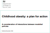 Childhood obesity: A plan for action: A consideration of interactions between modelled policies